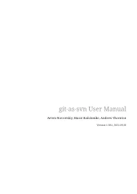Git-As-Svn User Manual