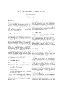 Mclinker - the ﬁnal Toolchain Frontier