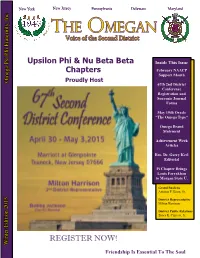 The Omegan Voice of the Second District