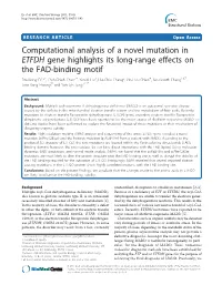 Computational Analysis of a Novel Mutation in ETFDH Gene Highlights