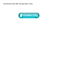 Download Microsfot Office Through Online Version Install Or Reinstall Office Through Microsoft HUP