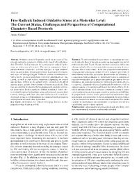 Free Radicals Induced Oxidative Stress at a Molecular Level: the Current Status, Challenges and Perspectives of Computational Chemistry Based Protocols