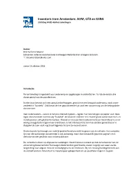 Inventaris Tram Amsterdam: AOM, GTA En GVBA Stichting NVBS-Railverzamelingen