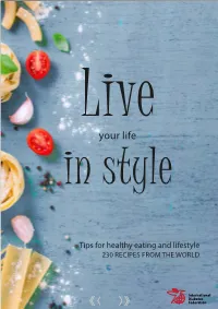 Live Your Life in Style 1 Live Your Life in Style Table of Content