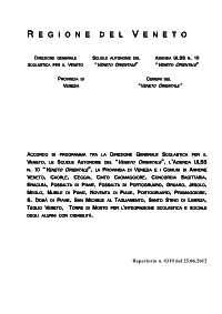 Page 1 R E G I O N E D E L V E N E T O E N E T O DIREZIONE