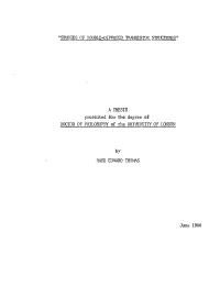 "Studies of Double-Diffused Transistor Structures" A