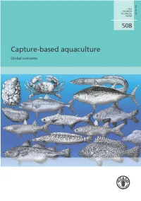 Capture Based Aquaculture
