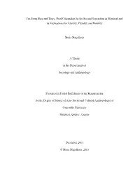 Dual Citizenship for the Second Generation in Montreal and Its Implications for Identity, Plurality and Mobility