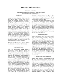 Fricative Rhotics in Nusu