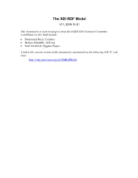 The XDI RDF Model V11, 2008-10-21