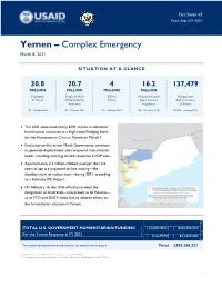 2021 03 08 USG Yemen Complex Emergency Fact Sheet #2