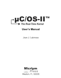 Μc/OS-II User's Manual 1