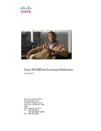 Cisco IOS Decnet Command Reference August 2010