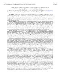 Comparison of Phyllosilicates Observed on the Surface of Mars with Those Found in Martian Meteorites