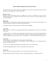 Hurst Public Library Circulation Policy