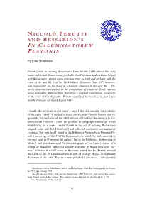 In Calumniatorem Platonis