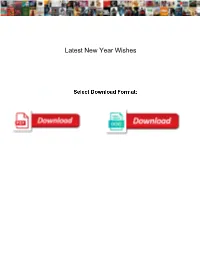 Latest New Year Wishes