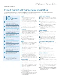 Protect Yourself and Your Personal Information*
