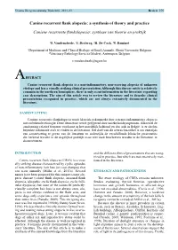 Canine Recurrent Flank Alopecia: a Synthesis of Theory and Practice
