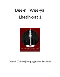 Dee-Ni' Wee-Ya' Lhetlh-Xat 1