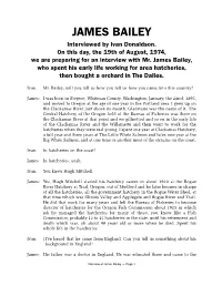 Interview of James Bailey.Qxd