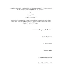 Lucrezia Vizzana's Componimenti