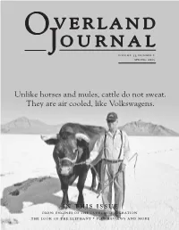 Oxen: Engines of Overland Emigration