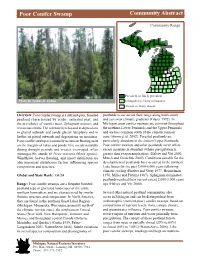 Poor Conifer Swamp Communitypoor Conifer Abstract Swamp, Page 1