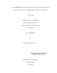 The Progressive Era Regulationist Institutional Structure