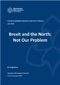 Brexit and the North: Not Our Problem