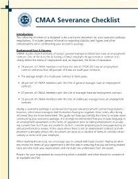 CMAA Severance Checklist