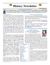History Newsletter Published Biannually Fall 2020 California State University, Bakersfield Vol