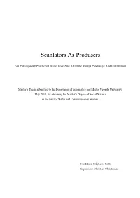 Scanlators As Produsers
