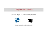 Computational Finance