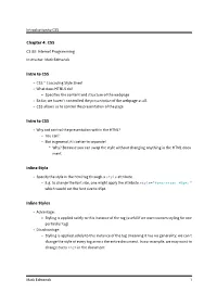 Introduction to CSS