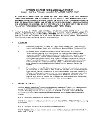 Official Contest Rules & Regulations for “Miami