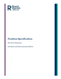 Position Specification