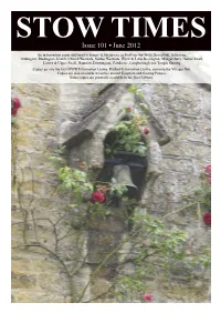 Stow Times Issue 101 • June 2012