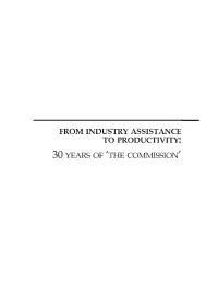 THE COMMISSION’ © Commonwealth of Australia 2003 ISBN 1 74037 139 9 This Work Is Subject to Copyright