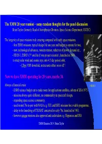 The XMM 20 Year Reunion – Some Random Thoughts for the Panel Discussion