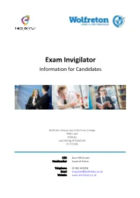 Exam Invigilator