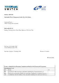 Strategic Planning Process Undertaken in Tel Aviv, As Part of the SWITCH Project, in the Period 2006-2011