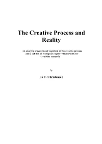 The Creative Process and Reality