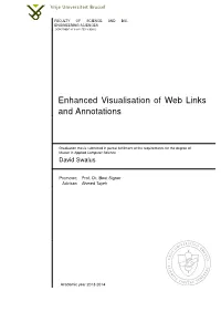 Enhanced Visualisation of Web Links and Annotations