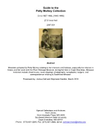 Patty Mulkey Collection Finding