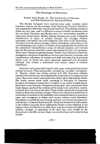 The Strategy of Heraclius Walter Emil Kaegi, Jr., the University Of