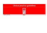 Clinical Practice Guidelines