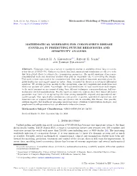 (Covid-19) in Predicting Future Behaviours and Sensitivity Analysis