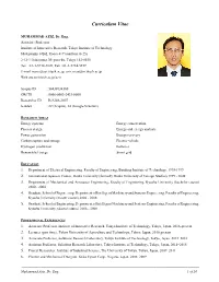 Curriculum Vitae