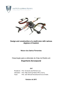 Design and Construction of a Multi-Rotor with Various Degrees of Freedom